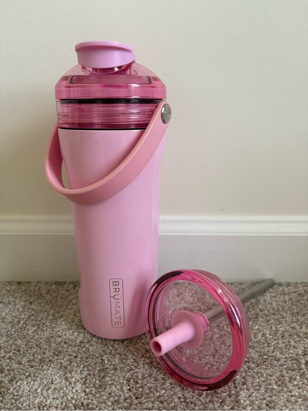 BRÜMATE Blush Multishaker with Straw Lid